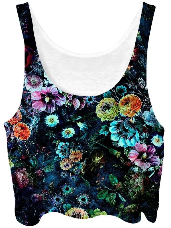 Neverland Crop Top Chenille Brocade Lace