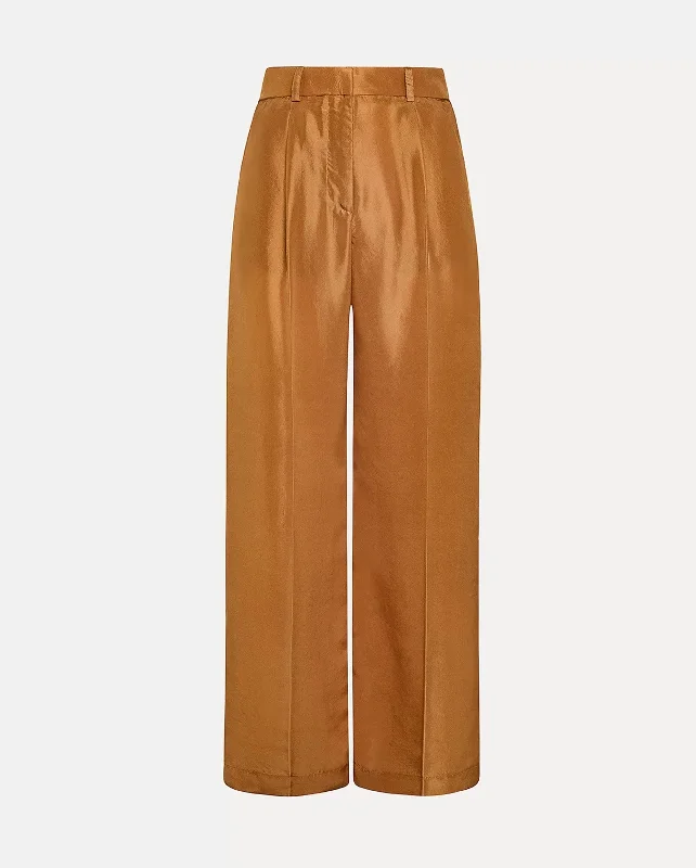HABOTAI HIGH RISE TROUSERS / BRONZE Trousers Vintage Classic