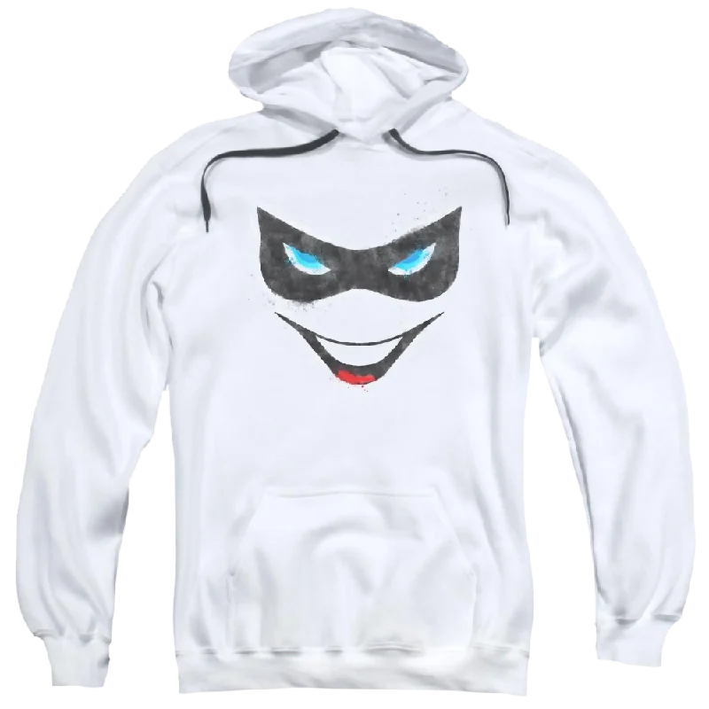 Batman Harley Face - Pullover Hoodie Crew Neck Wool