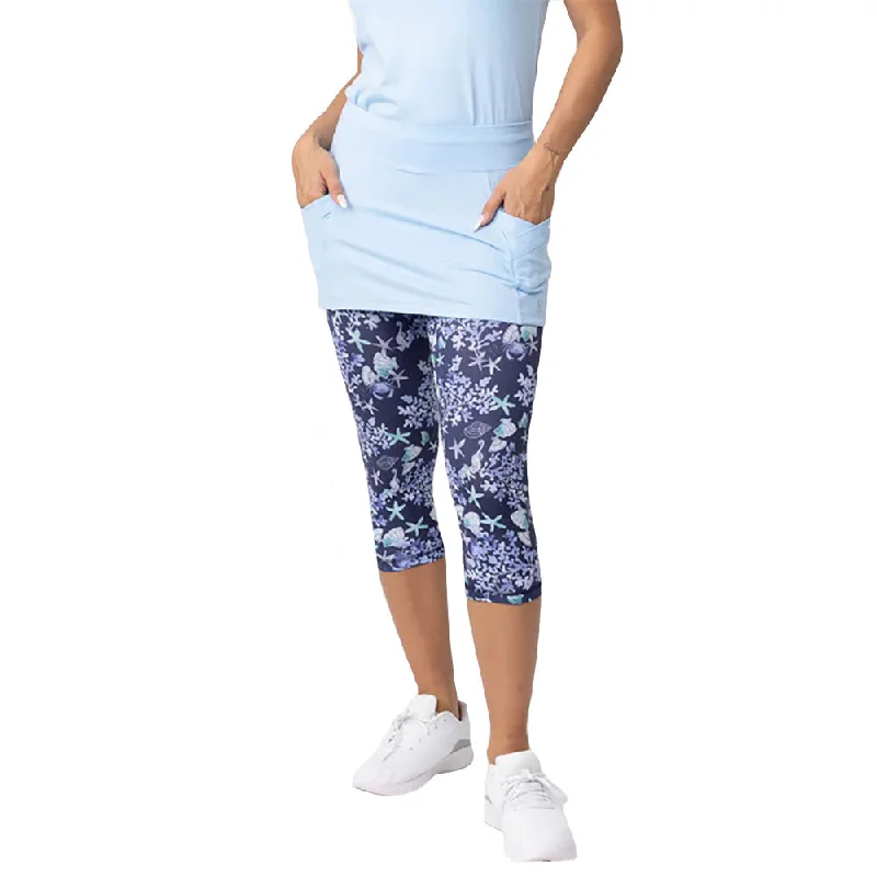 Sofibella UV Abaza Feather 13 in Womens Tennis Skirt With Capri Leggings Chic Smooth Fit Leggings Sofibella UV Abaza Feather 13 in Womens Tennis Skirt With Capri Leggings Chic Smooth Fit Leggings