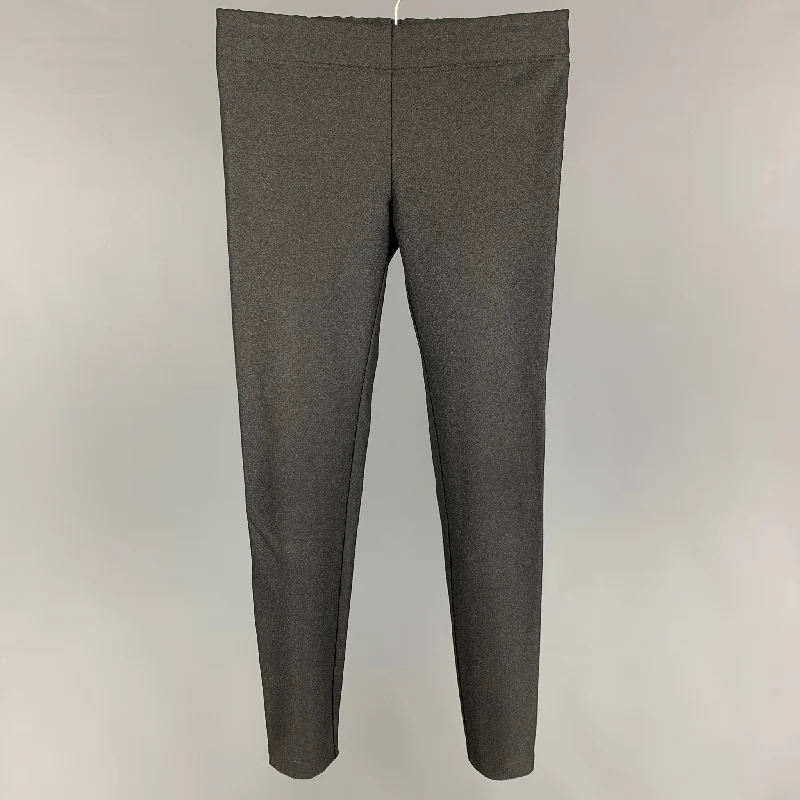 JOSEPH Size 0 Charcoal Viscose Blend Sparkly Leggings Trendy Cut-Out Activewear Leggings JOSEPH Size 0 Charcoal Viscose Blend Sparkly Leggings Trendy Cut-Out Activewear Leggings