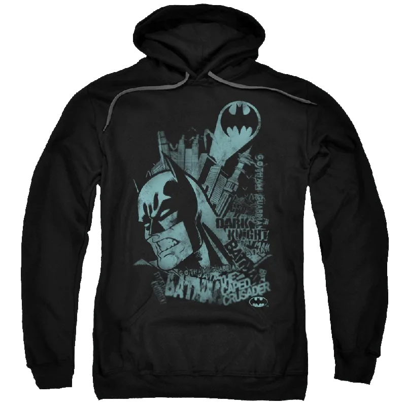 Batman Gritted Teeth - Pullover Hoodie Lapel Neck Sweater
