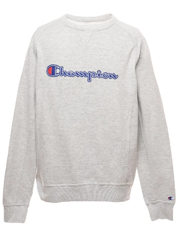 Champion Printed Sweatshirt - M Hoodie with Mesh Breathable Sporty