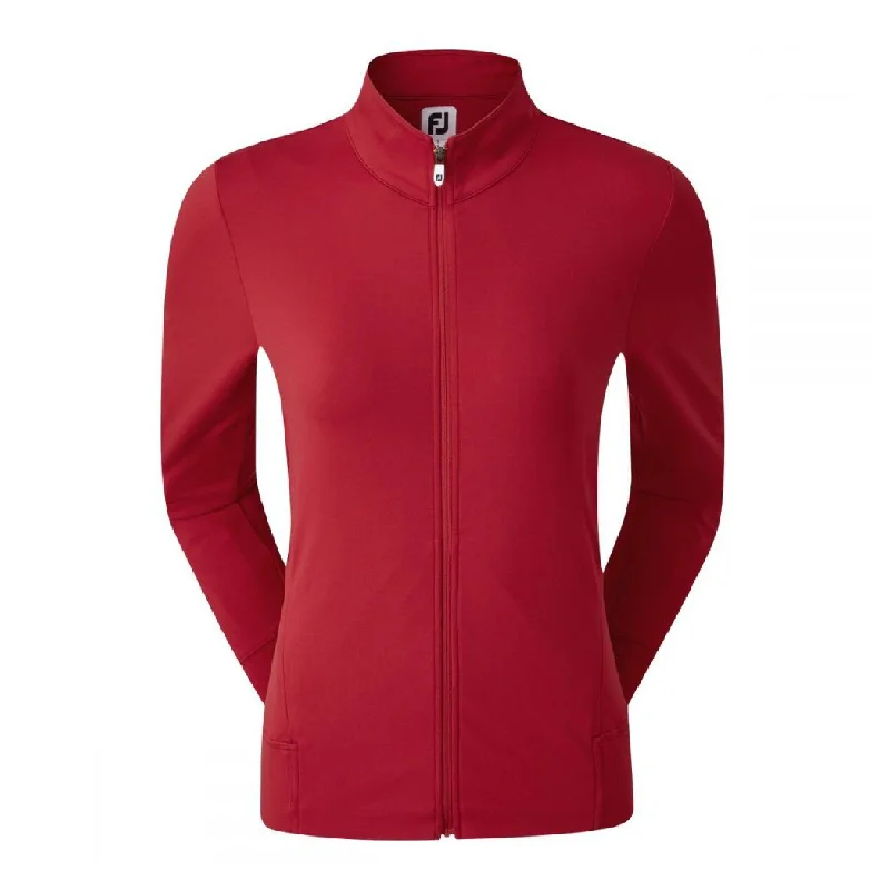 FootJoy Ladies Full-Zip Knit Midlayer Pullover 96332 Boat Neck Sweater