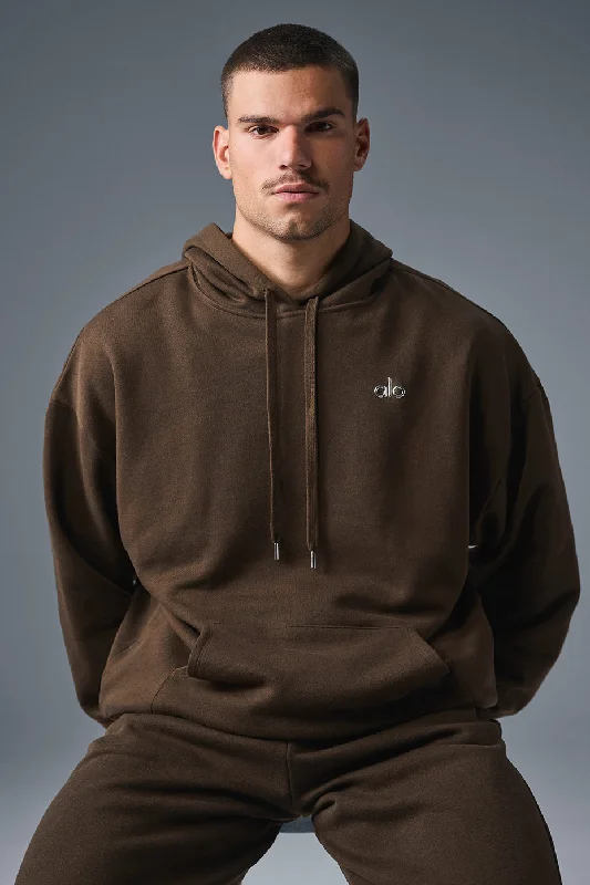 Accolade Hoodie - Espresso Hoodie with Turtle Neck Cozy Winter