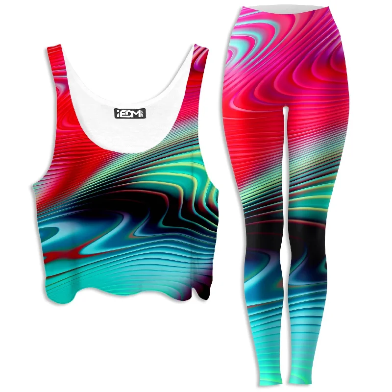 Psy Sand Hills Crop Top and Leggings Combo Boxy Fit Fitted Loose