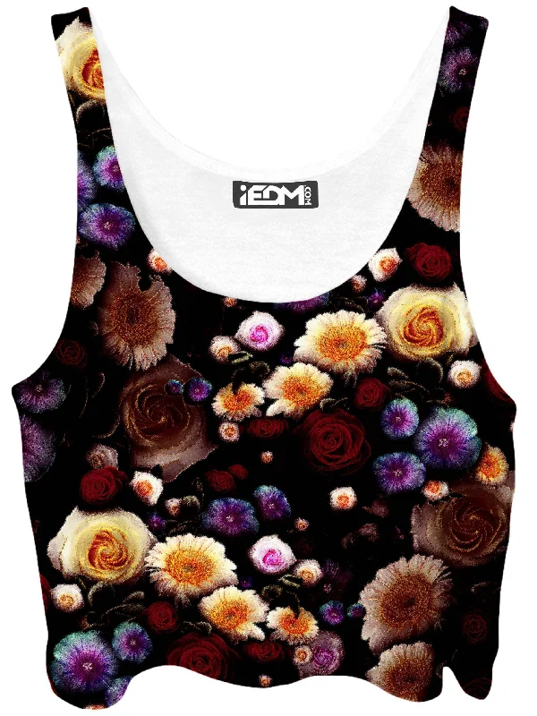 Daylight Bloom Crop Top Faux Fur Fabric Real Fur Fabric Shearling Fabric