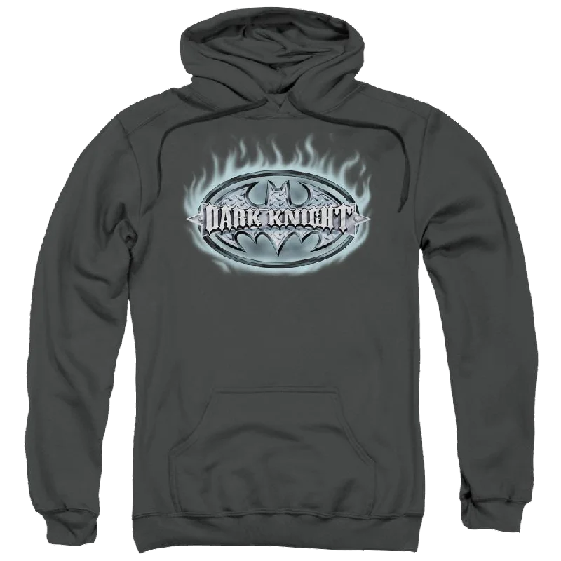 Batman Dark Knight Steel Shield - Pullover Hoodie Zipper Front Cardigan