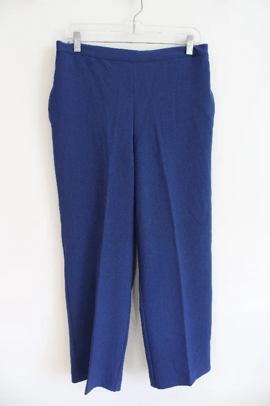 Alfred Dunner Blue Trouser Pants | 12 Trousers Low Rise Relaxed