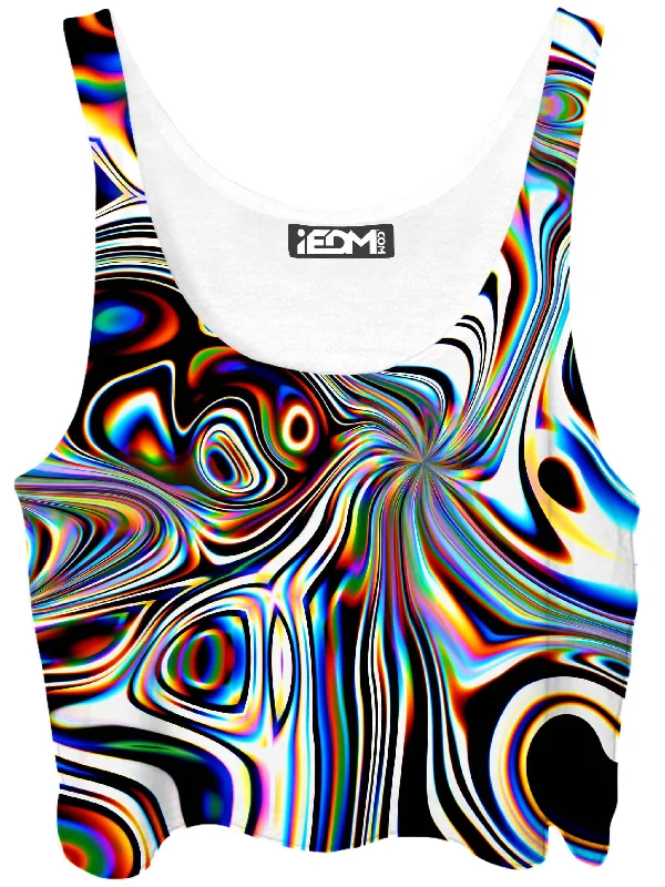 Oil Aura Crop Top Modern Contemporary Chic