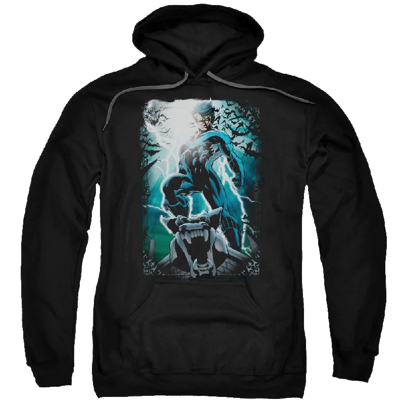 Batman Night Light - Pullover Hoodie Elbow Length Sleeve