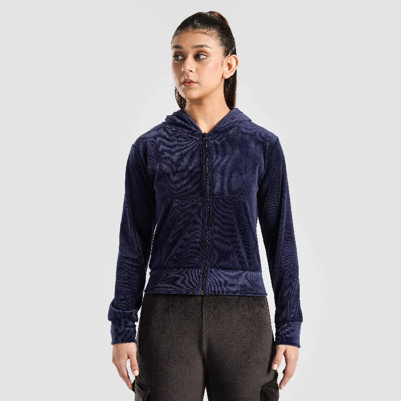 Swift Flow Hoodie (Navy) Hoodie with Monochrome Minimalist Simple