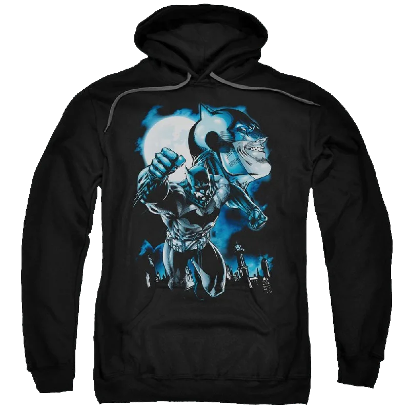Batman Moonlight Bat - Pullover Hoodie Leg Sleeve Comfort