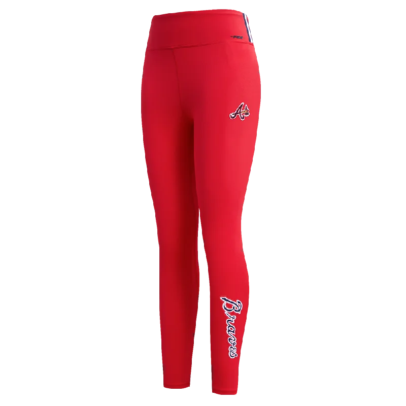 LEGGINGS MLB ATLANTA BRAVES CLASSIC ESSENTIALS PARA MUJER Cozy Ribbed Leggings