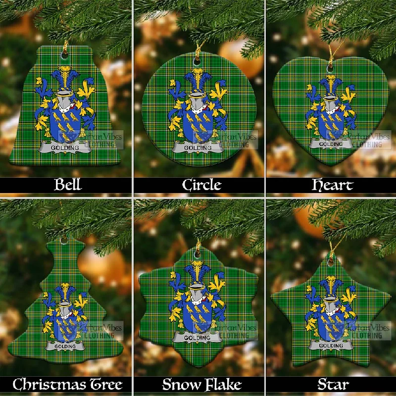 Golding Irish Clan Tartan Christmas Ceramic Ornament with Coat of Arms A-Line Ball Gown Mermaid Golding Irish Clan Tartan Christmas Ceramic Ornament with Coat of Arms A-Line Ball Gown Mermaid