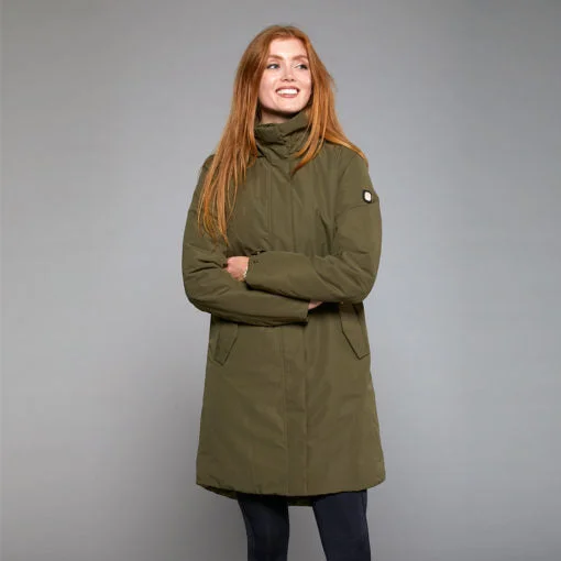 Toggi Cedar Waterproof Coat Khaki Trench Wool Cashmere