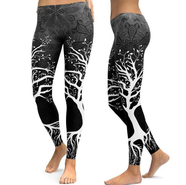 Arrival Tree Digital Printed Leggings Women Hight Waist Plus Size Leggins Fashionable Stretchy Fit Leggings Arrival Tree Digital Printed Leggings Women Hight Waist Plus Size Leggins Fashionable Stretchy Fit Leggings