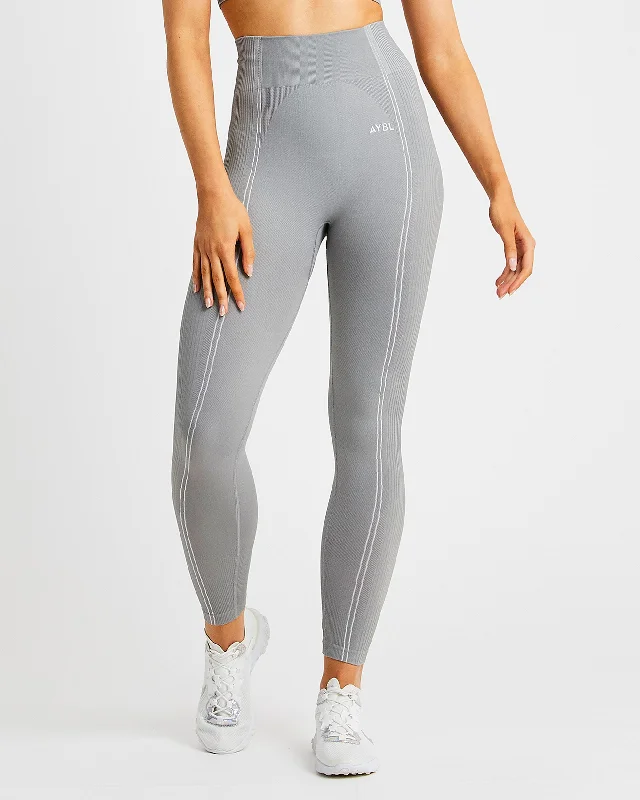 Reflex Seamless Leggings - Grey Stylish Everyday Leggings