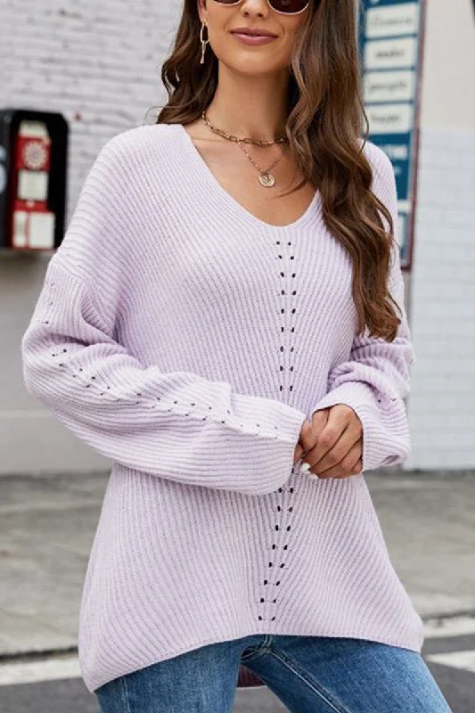 WOMEN OVERSIZED LOOSE FIT PULLOVER SWEATER High Neck Pullover
