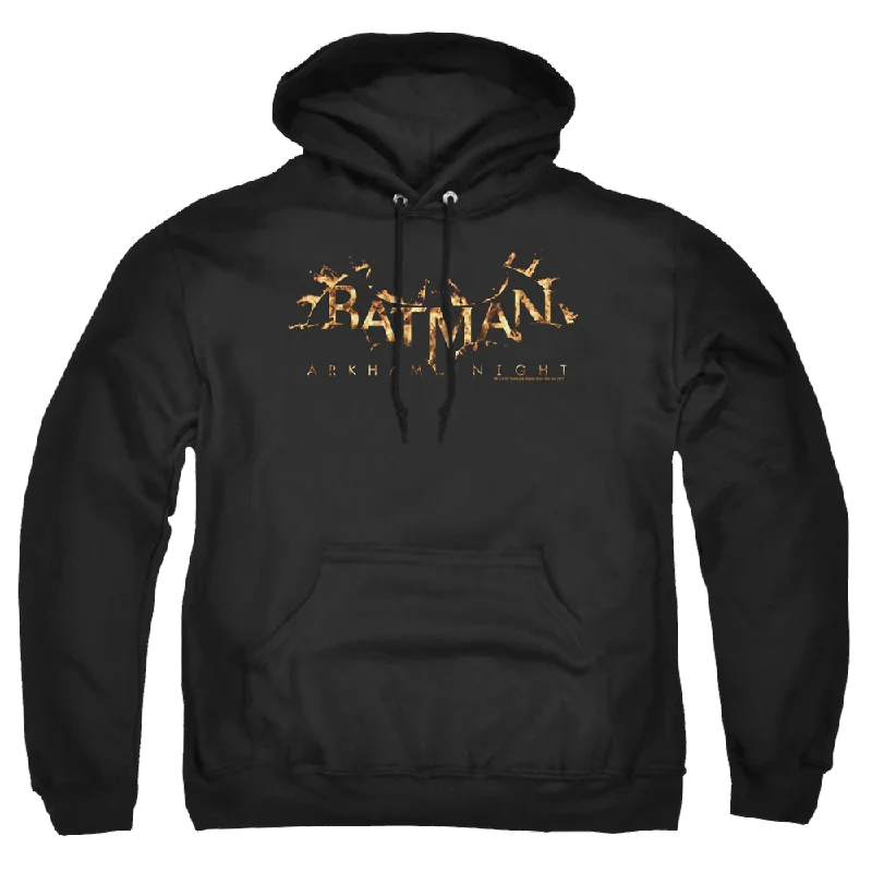 Batman - Arkham Ak Flame Logo - Pullover Hoodie Gathered Sleeve Pullover