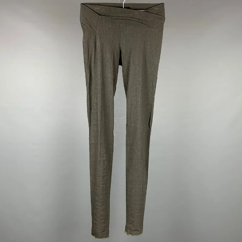 URBAN ZEN by DONNA KARAN Size 2 Slate Linen Blend Leggings Comfortable Leggings with Pockets URBAN ZEN by DONNA KARAN Size 2 Slate Linen Blend Leggings Comfortable Leggings with Pockets
