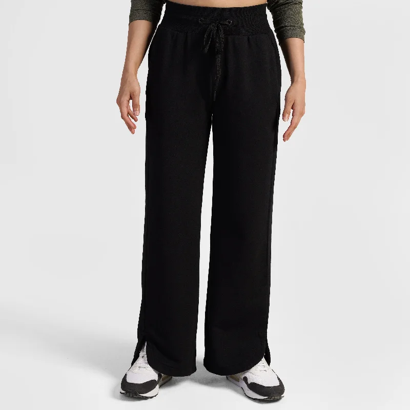 Flex Ease Trousers (Black) Trousers Leather Faux