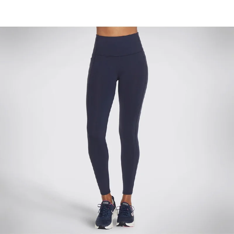 Skechers GOWALK Wear High Waisted Legging Fashionable Solid Color Tights