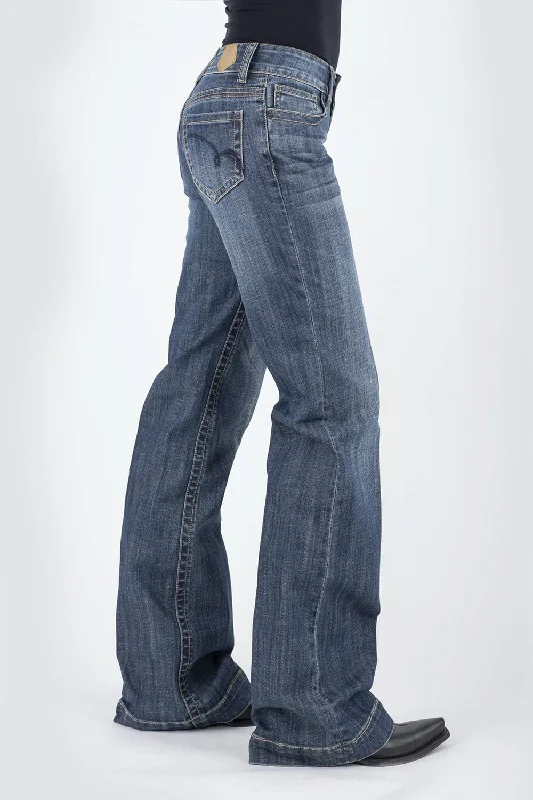 Tin Haul Womens Blue Ella Trouser Small Loop 460 Jeans Trousers New Arrival