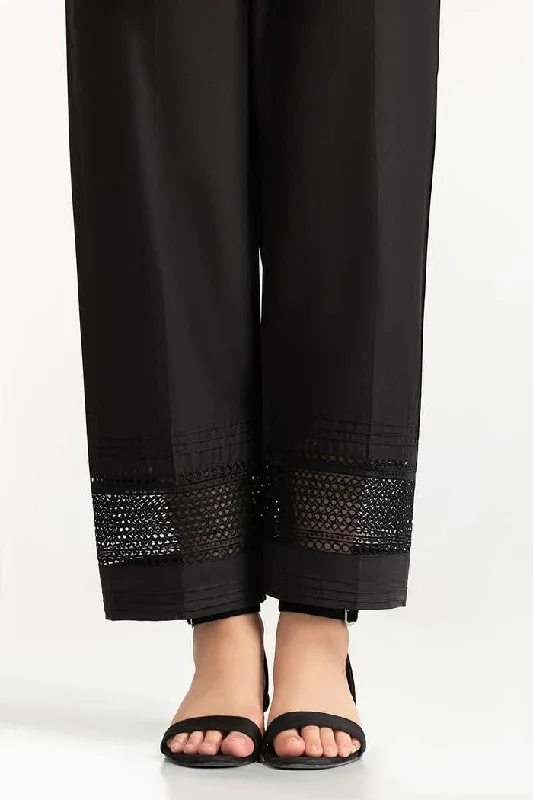 Gul Ahmed Stitched Black Lawn Embellished Trouser IUSTTR-42009 Trousers Seasonal Trendy Gul Ahmed Stitched Black Lawn Embellished Trouser IUSTTR-42009 Trousers Seasonal Trendy
