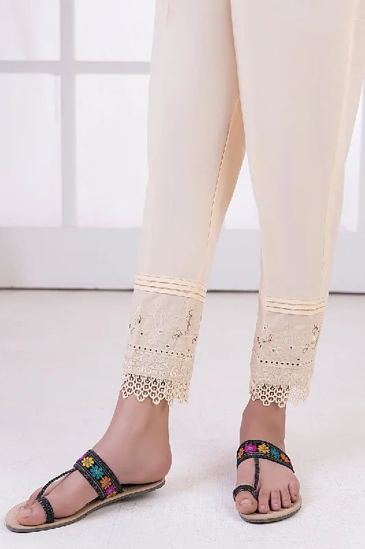 Lakhany 01 Piece Embroidered Trousers - LSM-T-3103 (BG) Trousers luxurious high-end