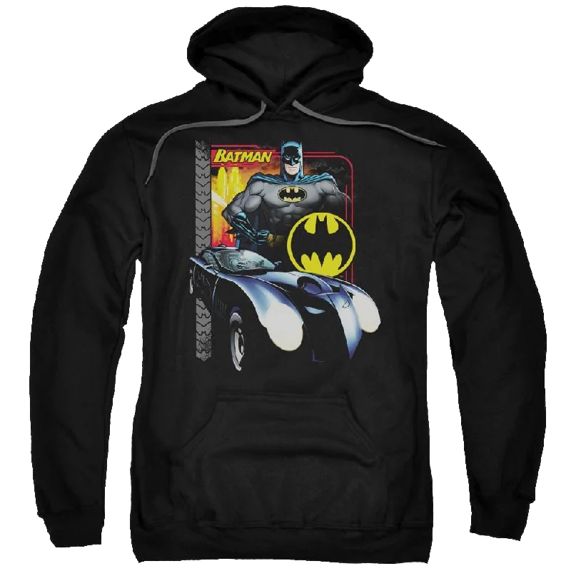 Batman Bat Racing - Pullover Hoodie Boxy Neck Sweater