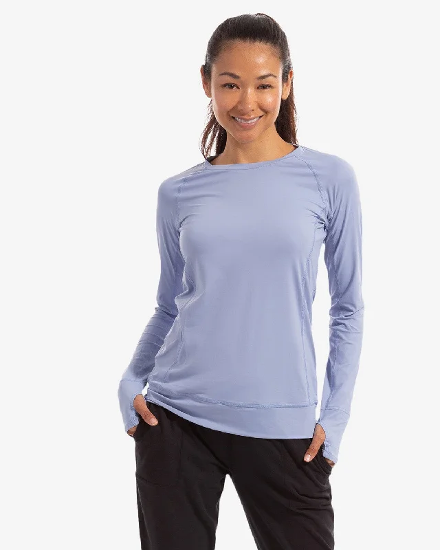 Bloq UV Women's Pullover 2012 - Steel Blue Cold Shoulder Design