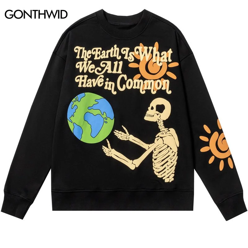 Hip Hop Sweatshirt Hoodie Skull Skeleton Letter Print Punk Gothic Hoodie Streetwear 2023 Harajuku Casual Cotton Loose Pullover Hoodie with Full-Zip Functional Layering Hip Hop Sweatshirt Hoodie Skull Skeleton Letter Print Punk Gothic Hoodie Streetwear 2023 Harajuku Casual Cotton Loose Pullover Hoodie with Full-Zip Functional Layering