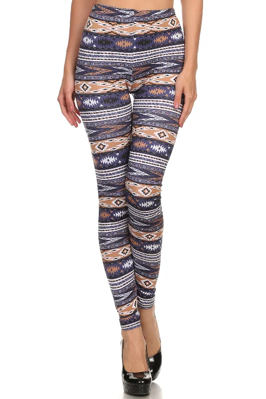 The Tribal Velour Leggings Stylish Faux Leather Leggings