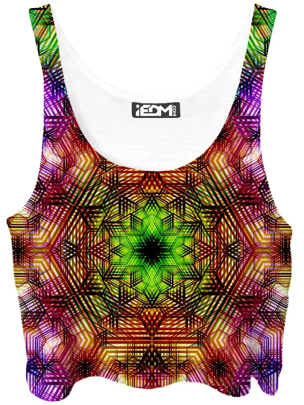 Carpe Diem Crop Top Notch Collar Peter Pan Collar Cowl Neck