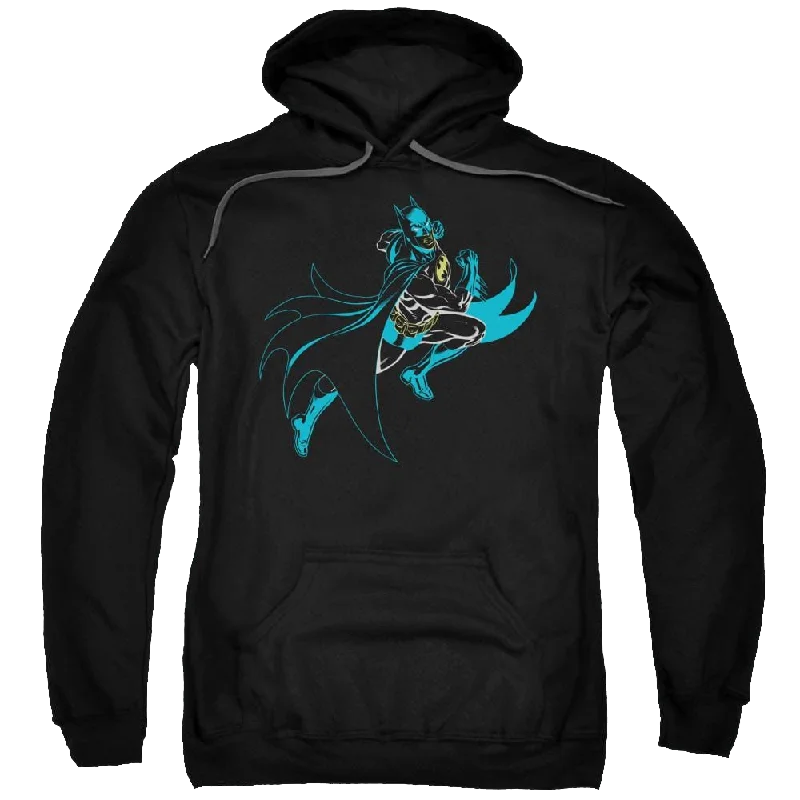 Batman Neon Batman - Pullover Hoodie Gathered Sleeve Pullover