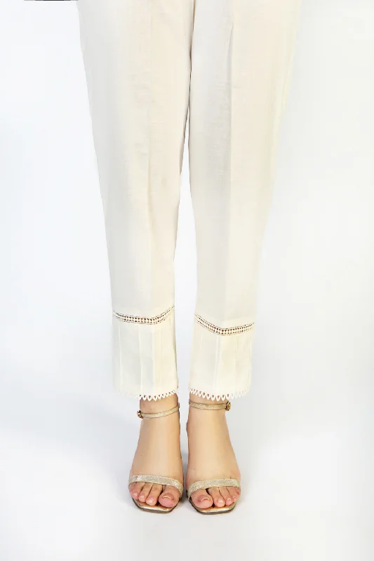 Dyed Cambric Trouser Trousers Satin Smooth