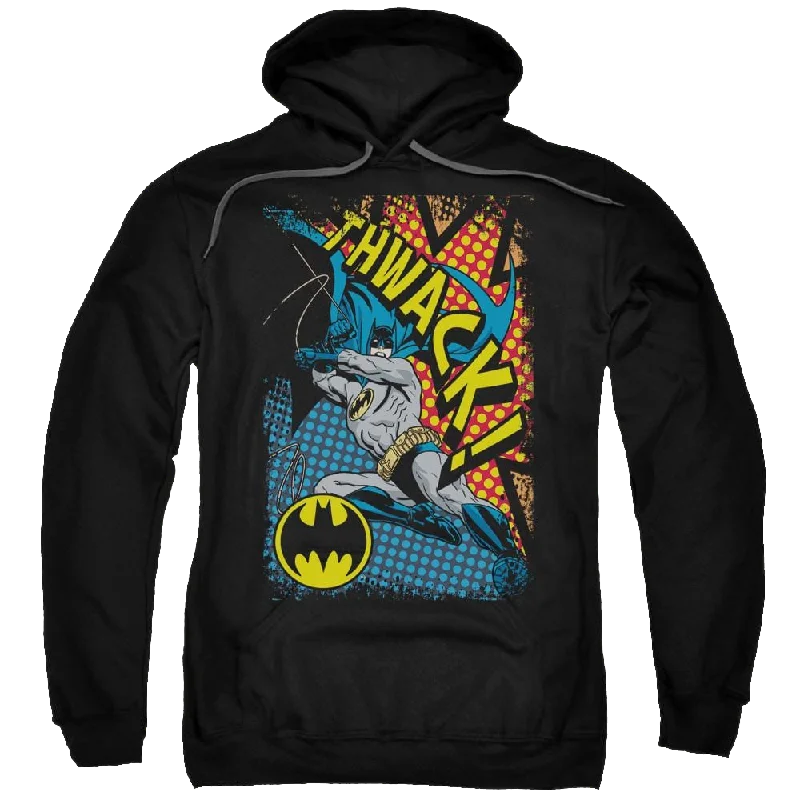Batman Thwack - Pullover Hoodie One Shoulder Top