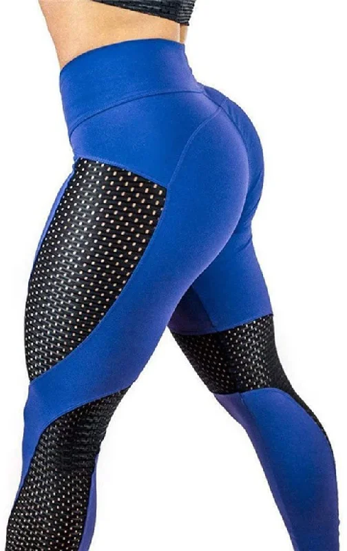 Fitness Leggings with Mesh Trendy Adjustable Waist Leggings