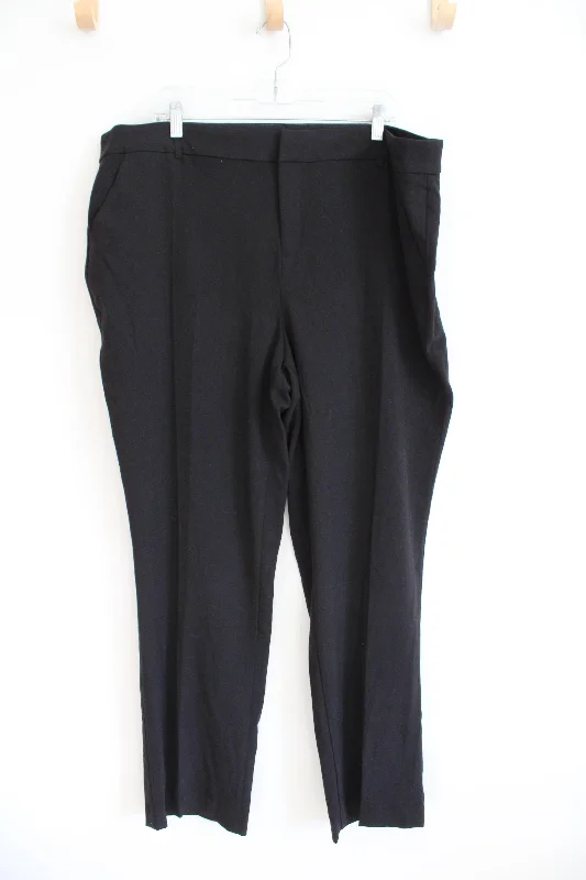 Nine West Barely Bootcut Black Trouser Pants | 20W Trousers Solid Black