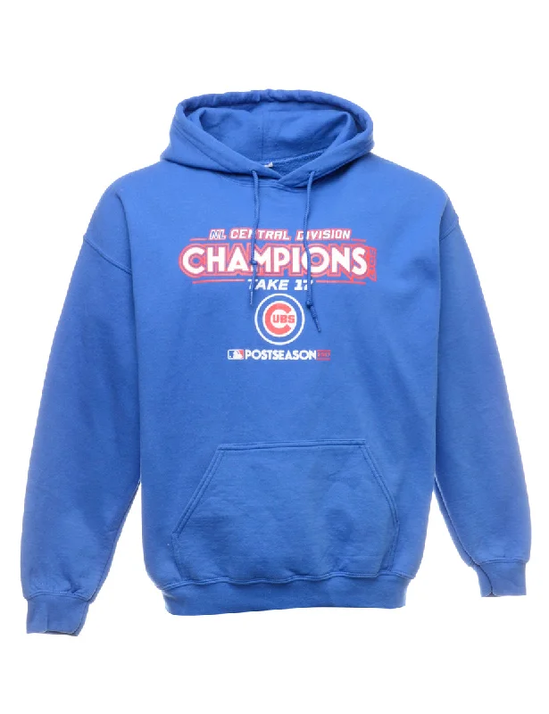 Champions Printed Hoodie - L Hoodie with Relaxed Fit Easy Casual