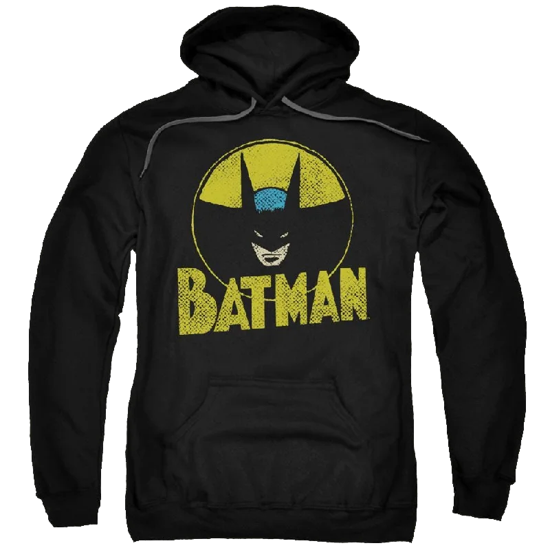 DC Comics Circle Bat - Pullover Hoodie Gathered Sleeve Pullover