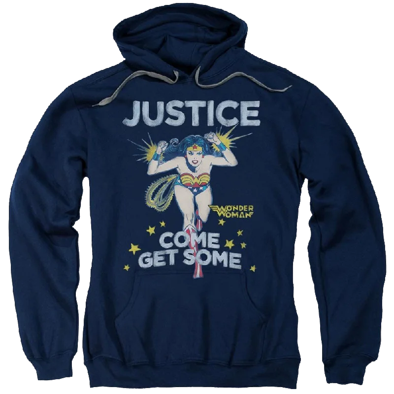 DC Comics Get Some - Pullover Hoodie Faux Fur Trim