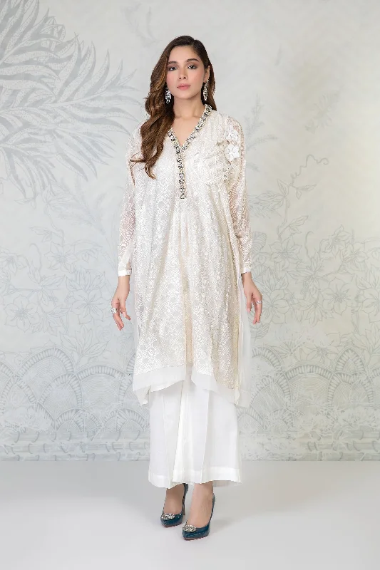 Premium Pakistani Dress in Kameez Trouser Dupatta Style Trousers Lace Delicate