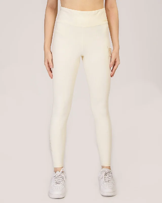 LEGGINGS MLB DETROIT TIGERS NEUTRAL PARA MUJER Stylish Patterned Active Leggings