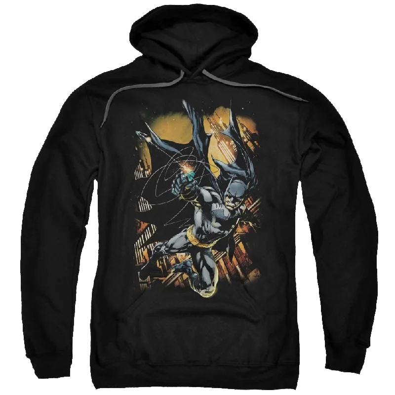 Batman Grapple Fire - Pullover Hoodie One Shoulder Top