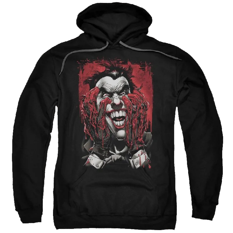 Batman Blood In Hands - Pullover Hoodie Sheath Sleeve Elegant