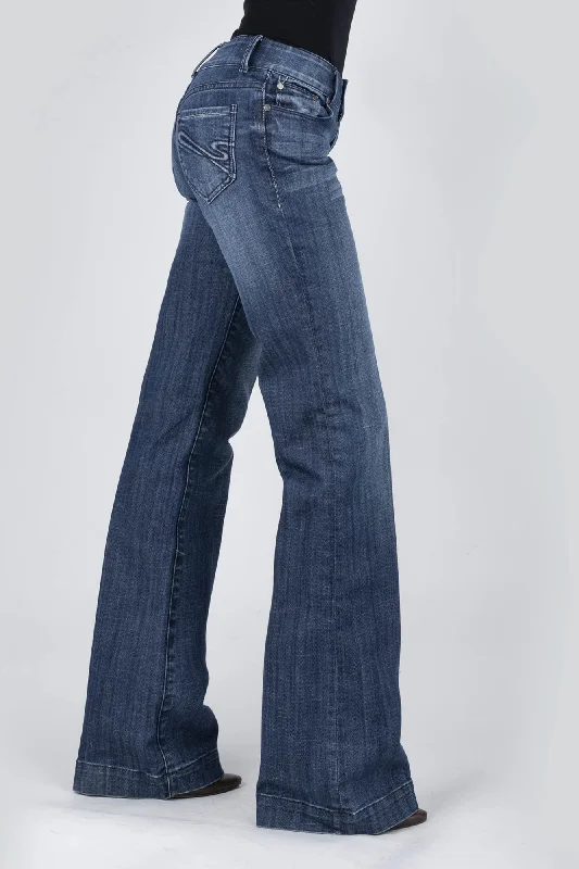 Stetson Womens Blue Cotton Blend S Embroidered 214 Trouser Jeans Trousers chic fashionable Stetson Womens Blue Cotton Blend S Embroidered 214 Trouser Jeans Trousers chic fashionable