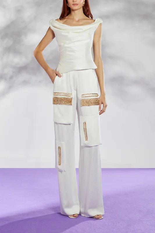 Othman Top & Trousers Trousers Yoga Stretchy