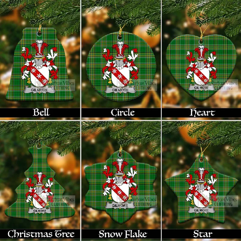 Gilmore Irish Clan Tartan Christmas Ceramic Ornament with Coat of Arms Parka Anorak Hoodie Gilmore Irish Clan Tartan Christmas Ceramic Ornament with Coat of Arms Parka Anorak Hoodie